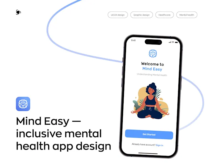Cover image for Mind Easy – mental health app design | Ronas IT
