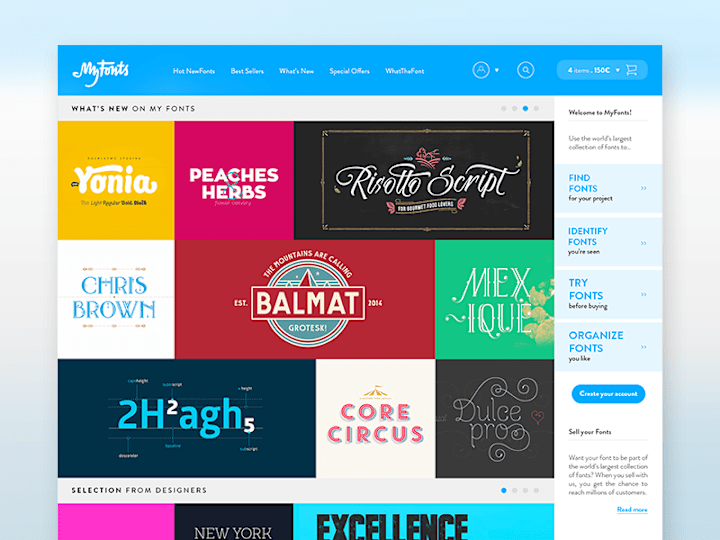 Cover image for Myfonts™ - Homepage