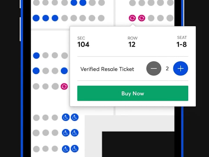 Cover image for Ticketmaster: Built Interactive Seatmap for Conversion Lift