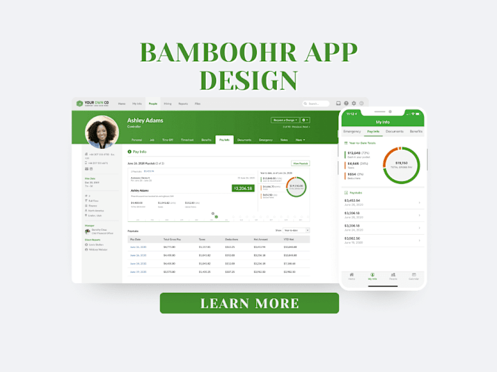 Cover image for BambooHR App Design