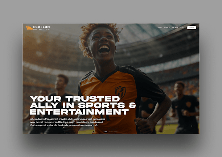 Cover image for Framer template customisation for a sport agency