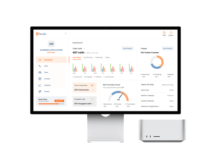 Cover image for Recallo SaaS Application Redesign