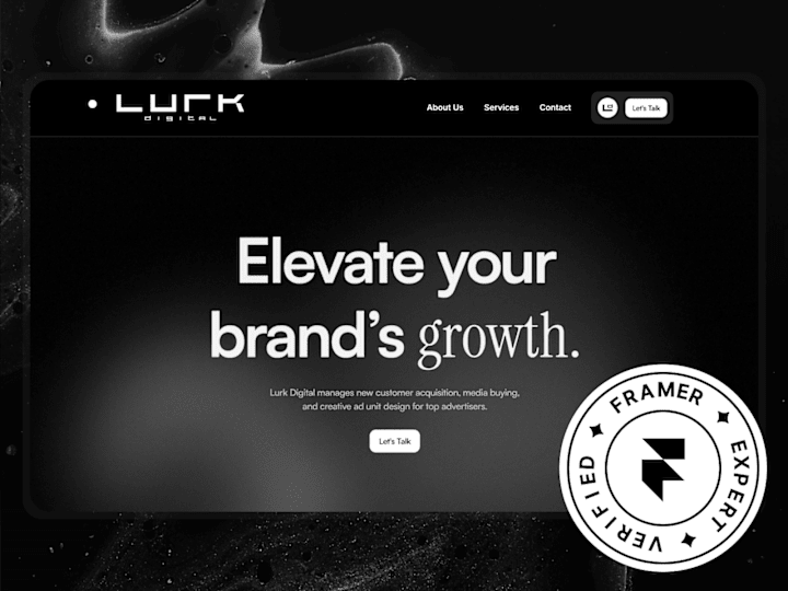 Cover image for LURK Ad Agency - Framer Website