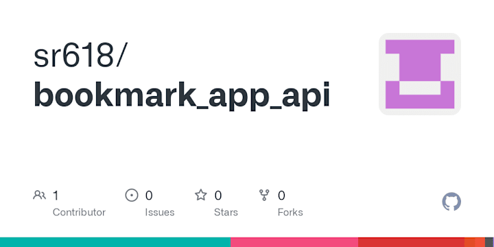 Cover image for sr618/bookmark_app_api