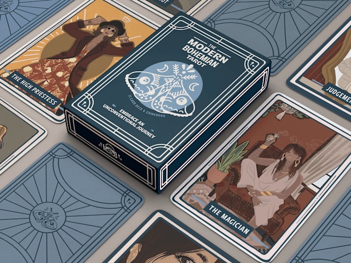 Cover image for Modern Boho Tarot| Illustration