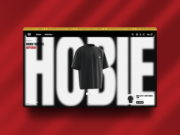 Cover image for Hobie Music E-commerce UI Design (Figma)