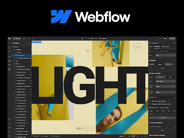 Cover image for Webflow design and development