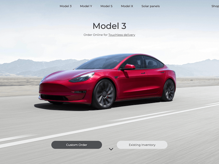 Cover image for Tesla website clone