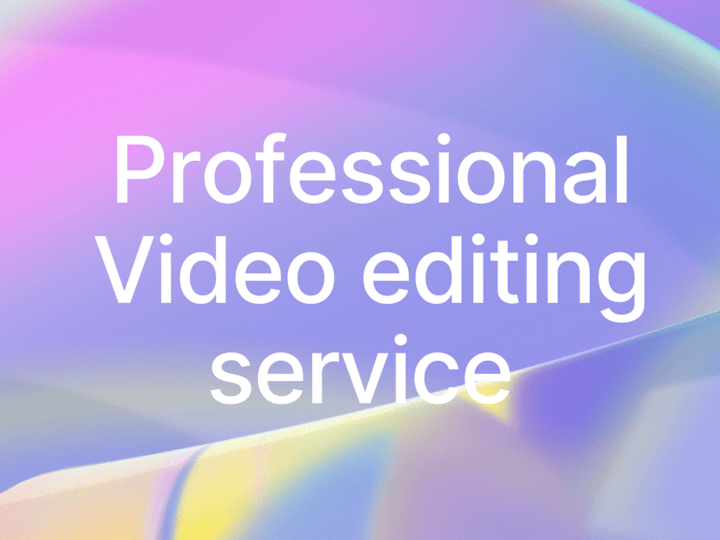 Cover image for You will get a Professional  video editing for your social media