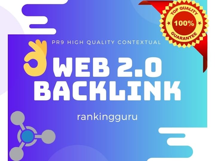 Cover image for I'll Do 25 Web 2.0 Contextual Backlinks of High PR mostly dofoll