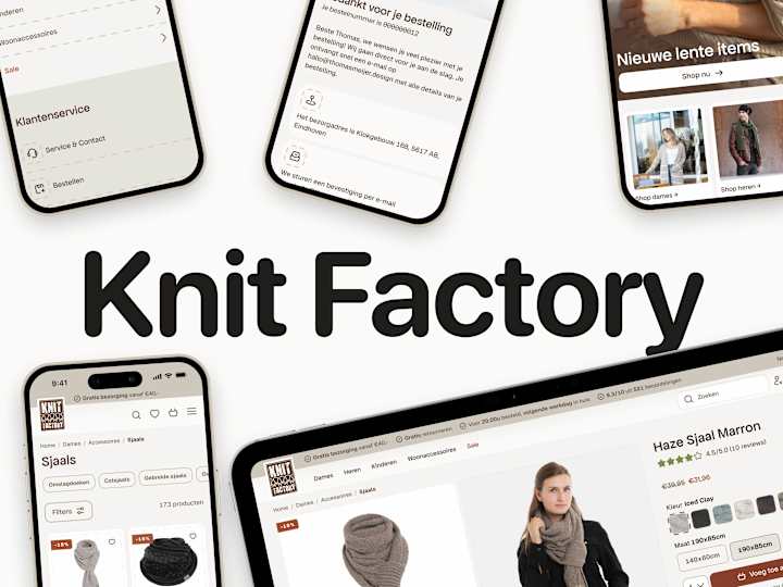Cover image for Knit Factory E-commerce Redesign