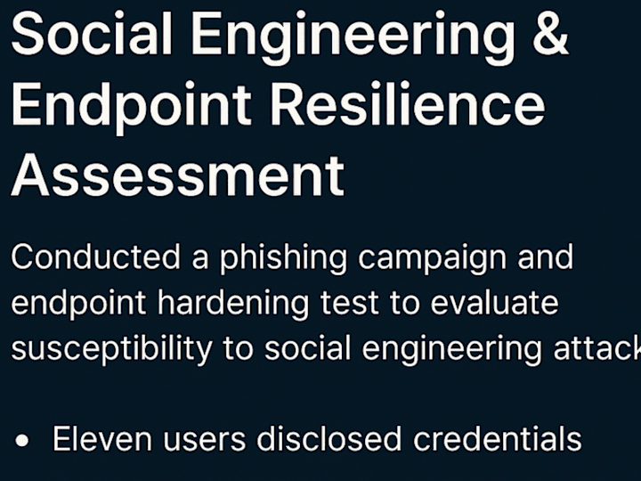 Cover image for Phishing Simulation & Endpoint Hardening Evaluation