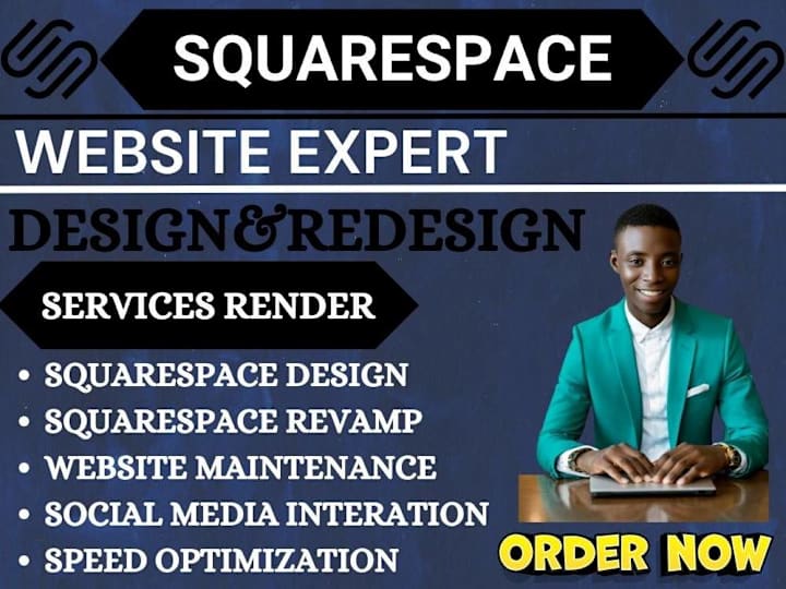 Cover image for I Will create Squarespace Website design redesign online store