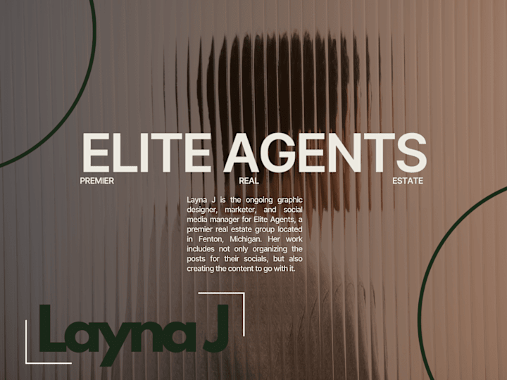 Cover image for Graphic designer and Social Media Manager for Elite Agents