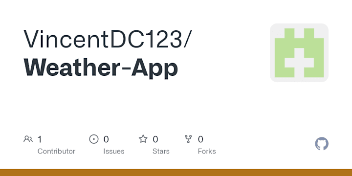 Cover image for GitHub - VincentDC123/Weather-App