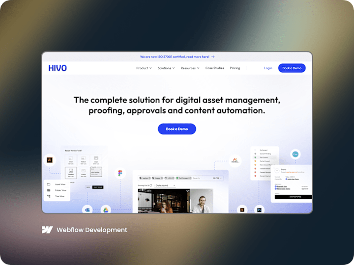 Cover image for Migration of HIVO website to Webflow