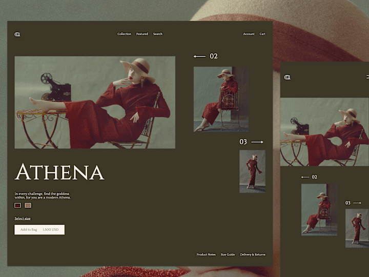 Cover image for Athena: Web design and Visual identity