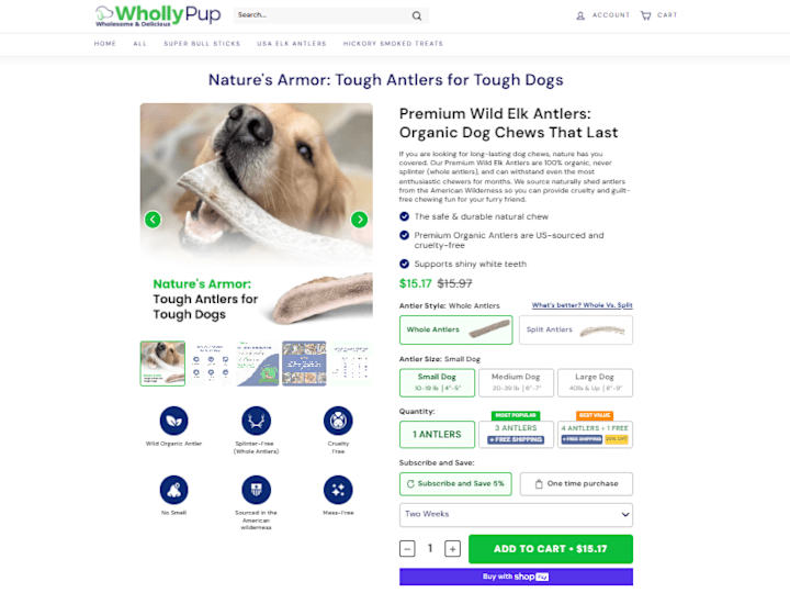 Cover image for WhollyPup Product Page