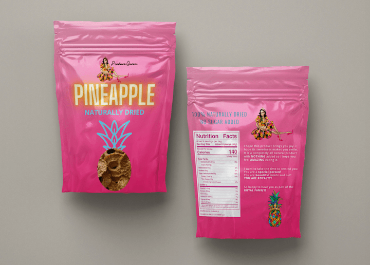 Cover image for Produce Queen Package Design Mockup