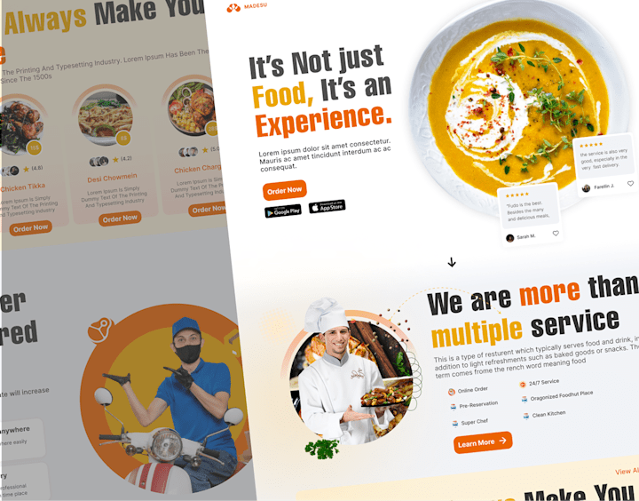 Cover image for Food Delivery Website UX/UI Design