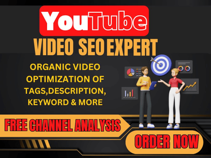Cover image for YouTube video SEO Optimization specialist and channel manager