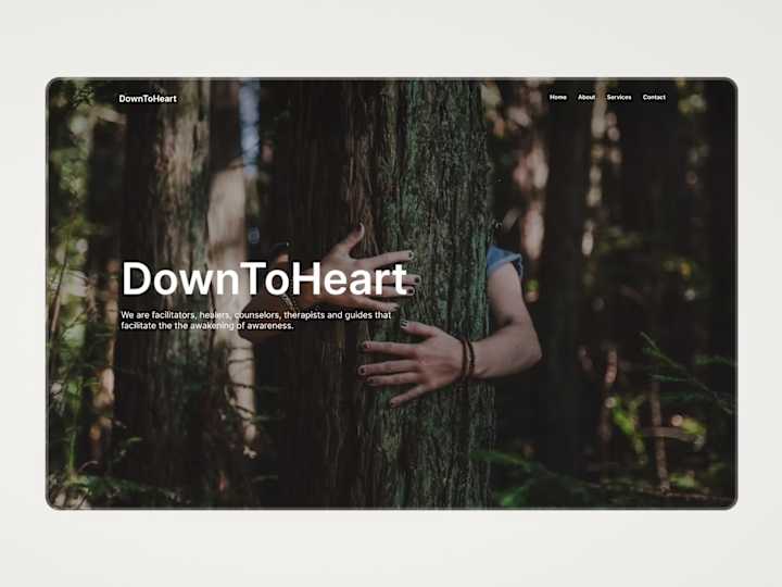 Cover image for DownToHeart: Landing Page