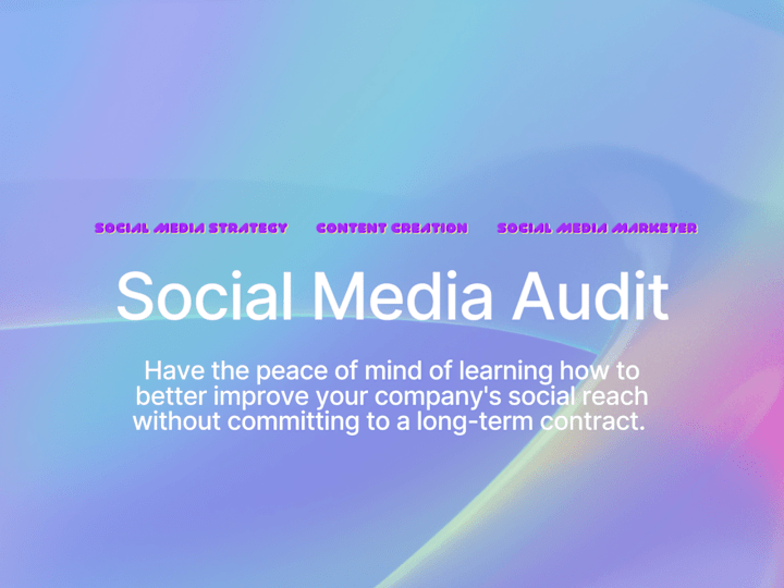 Cover image for Social Media Audit