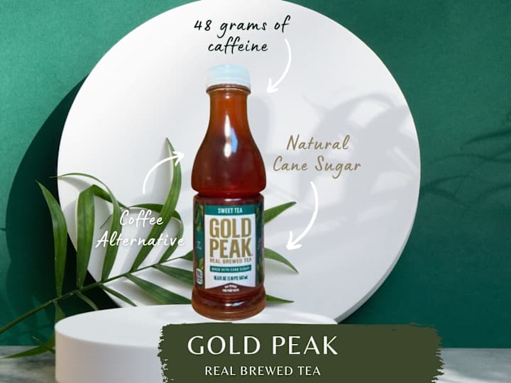 Cover image for Amazon Gold Peak Sweet Tea Design & Copy