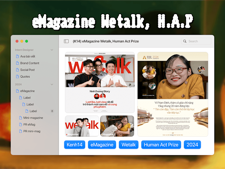 Cover image for (Kenh14) eMagazine Wetalk, Human Act Prize