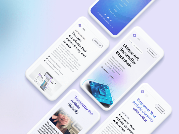 Cover image for Artloc(Blockchain) - Framer Landing Page Design & Development 