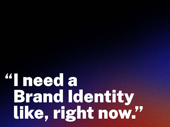 Cover image for "I need a Brand Identity, like, right now." 