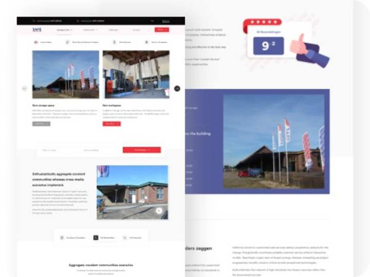 Cover image for Redesign Safe Ruimteverhuur | Website UI/UX Design