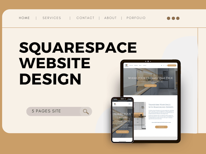 Cover image for SquareSpace Website (5-pages site) with basic SEO