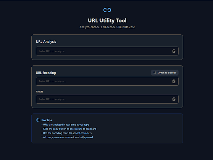 Cover image for URL Utility Tool Development