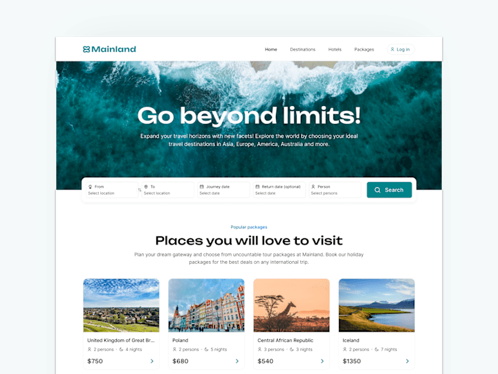 Cover image for Mainland - Online Travel Aggregator.