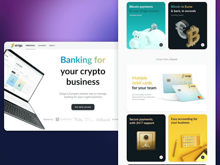 Cover image for Crypto Banking as a Service API platform website