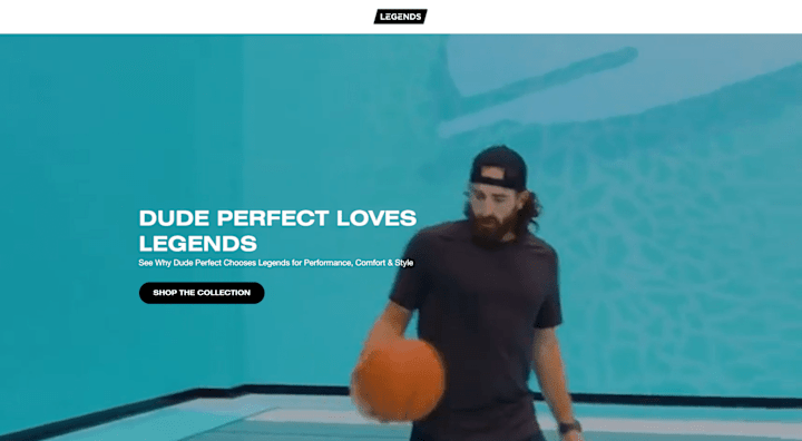Cover image for Dude Perfect X Legends Collections Landing Page