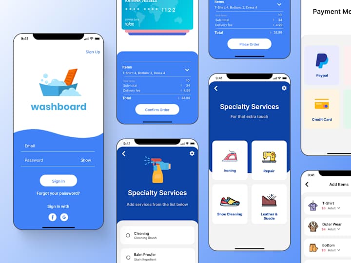 Cover image for Washboard App Concept | Product Design