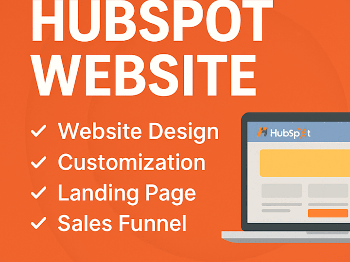 Cover image for Build hubspot cms crm website landing page workflow marketing