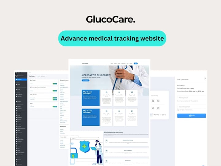 Cover image for Glucocare - Advance medical care software with React and Django
