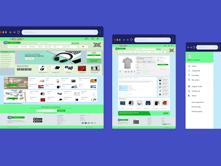 Cover image for UI E-commerce Website Design 