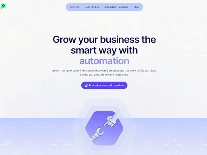 Cover image for Webflow development for an AI Automation Service Provider