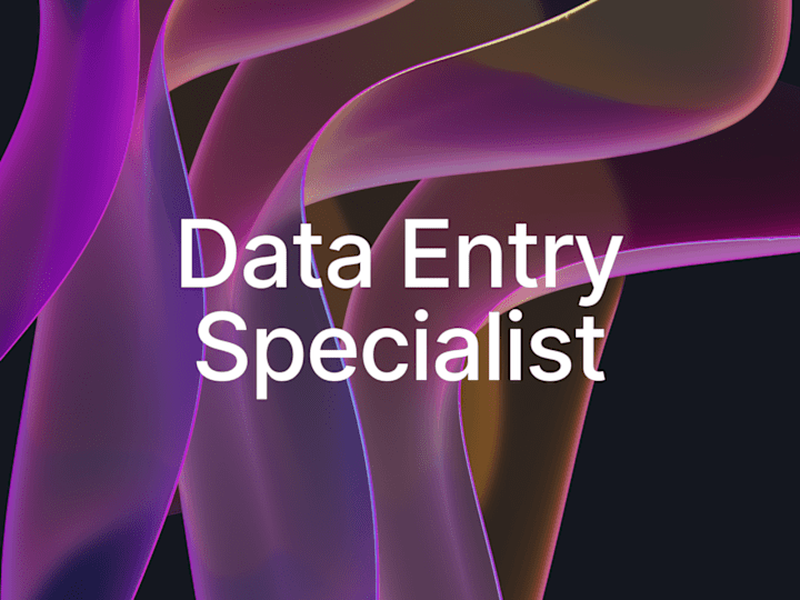 Cover image for Data Entry specialist