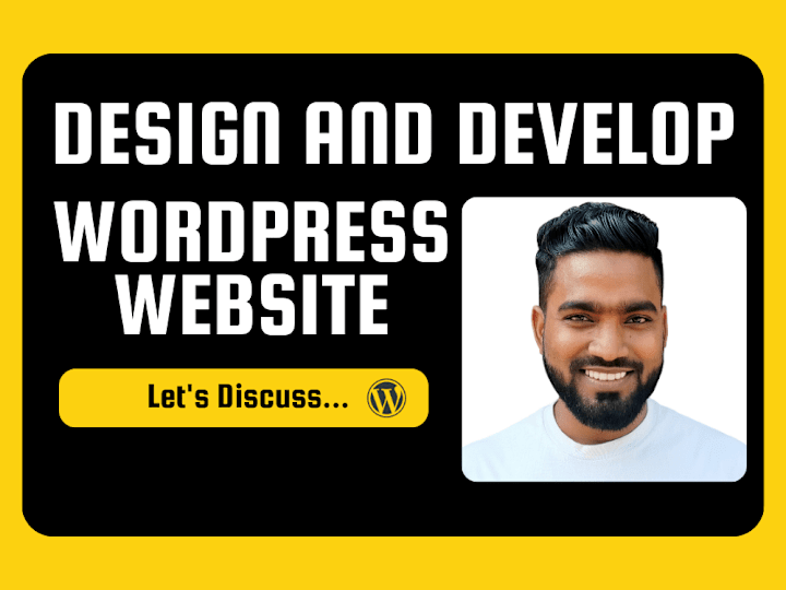 Cover image for Design and Develop Responsive WordPress Website