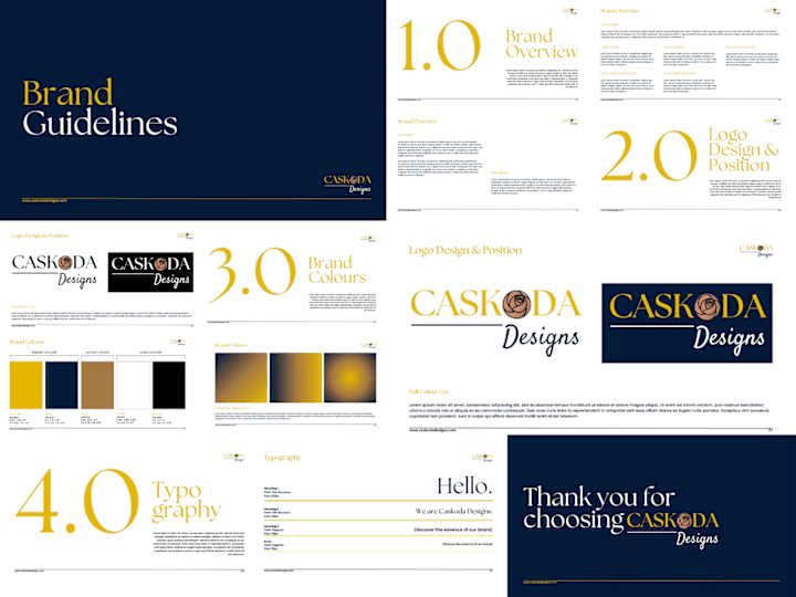 Cover image for Caskoda Designs Brand Guidelines