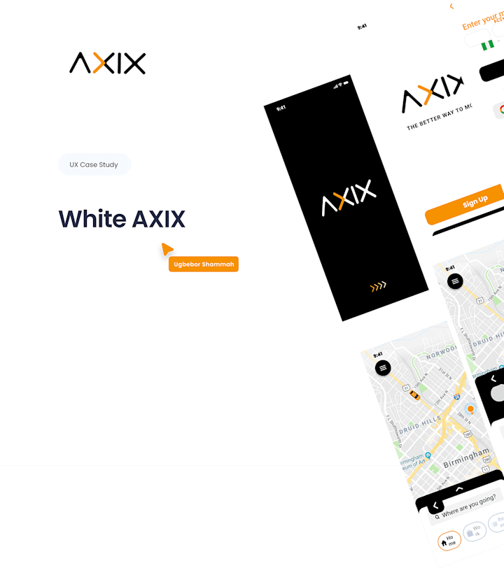 Cover image for White AXIX logistic app