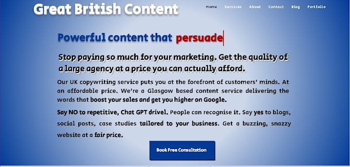 Cover image for 📝Great British Content Website