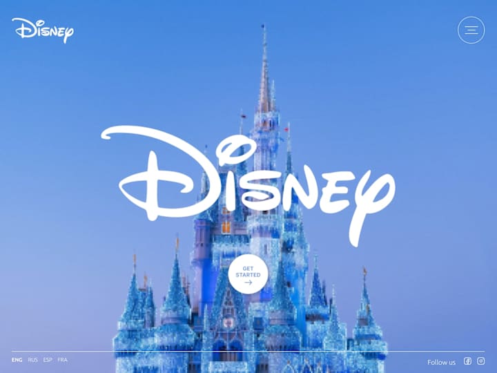 Cover image for Full screen website for Disney