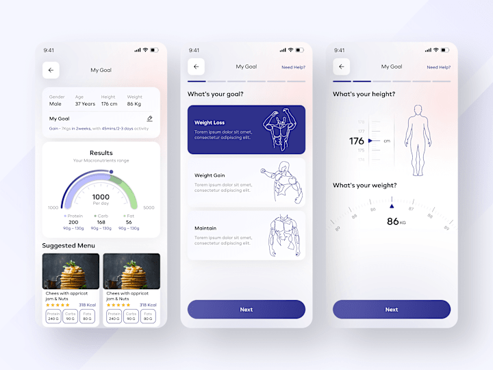 Cover image for UI/UX Design for the Protein app