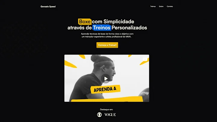 Cover image for Gonzalo Speed - Landing Page Design